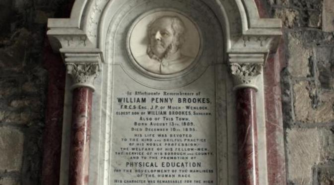 Monumen yang diperuntukkan bagi William Penny Brookes di Wenlock, Shropshire. (Getty Images)