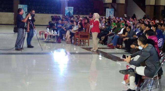 Emtek Goes to Campus hari kedua di Malang meriah (Liputan6.com/Ginanjar Hanggarawan)