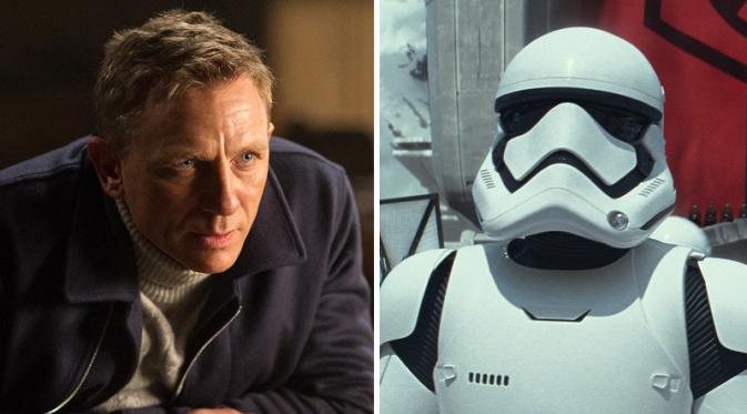 Daniel Craig sebagai Stormtrooper di Star Wars: The Force Awakens. foto: vanity fair