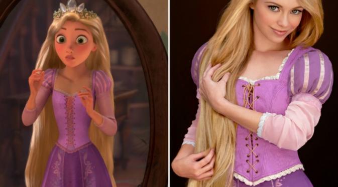 Mengagumkan, putri-putri cantik Disney menjelma dalam bentuk manusia. Foto: Brightside.me
