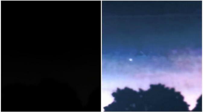 Seorang penggemar kisah UFO mengaku mendapatkan bukti video bahwa UFO melakukan patroli di langit. Inilah salah satu yang disebut sebagai 'bukti' di Knoxville, negara bagian Tennessee. (Sumber cuplikan video secureteam10)