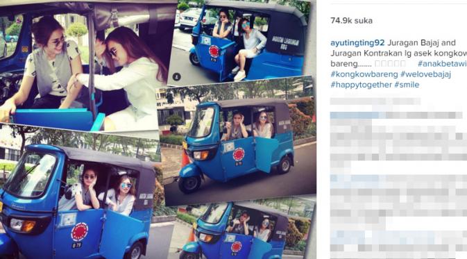 Ayu Ting Ting dan Jessica Iskandar (Instagram)