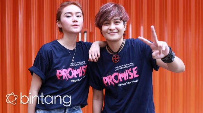 Mitha dan Dara berharap, keterlibatan mereka bisa diterima baik oleh penikmat film di tanah air. (Adrian Putra/Bintang.com)
