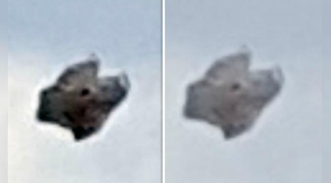 Namun, sebagian netizen mengatakan UFO itu seperti kantung plastik yang ditiup oleh angin. (express.co.uk)