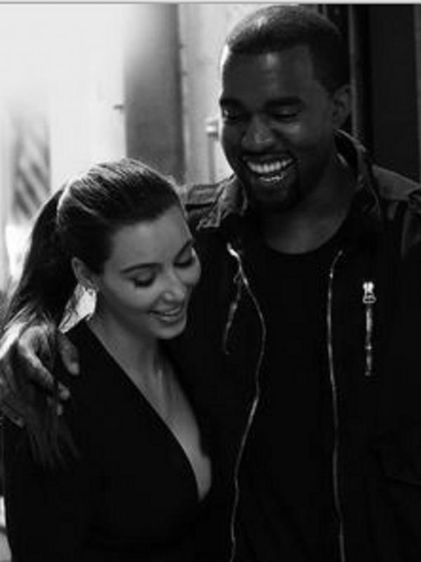 Kim Kardashian dan Kanye West (Pinterest)