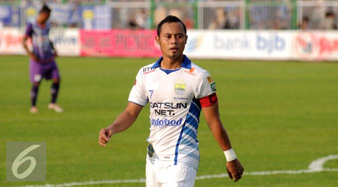 Penyerang Persib, Atep (Liputan6.com/Helmi Fitriansyah)