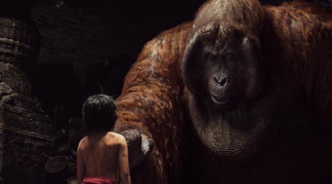 Orangutan bernama King Louie di film The Jungle Book. (Disney)