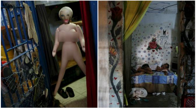 Demi pemuasan kebutuhan biologis, ada narapidana La Joya yang membawa boneka seks. (Sumber Reuters)