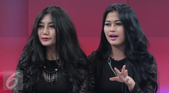 Duo Serigala saat menghadiri acara Dear Haters di SCTV Tower, Jakarta, Kamis (14/4/2016). (Liputan6.com/Angga Yuniar)
