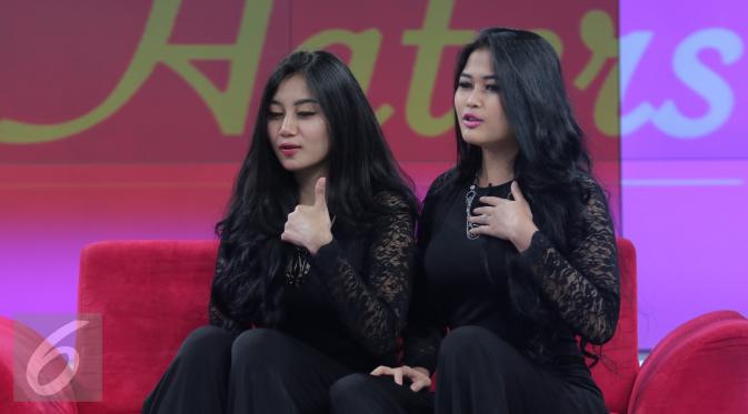 Duo Serigala saat menghadiri acara Dear Haters di SCTV Tower, Jakarta, Kamis (14/4/2016). (Liputan6.com/Angga Yuniar)