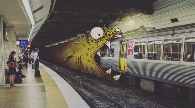 Monster di subway. (Via: boredpanda.com)