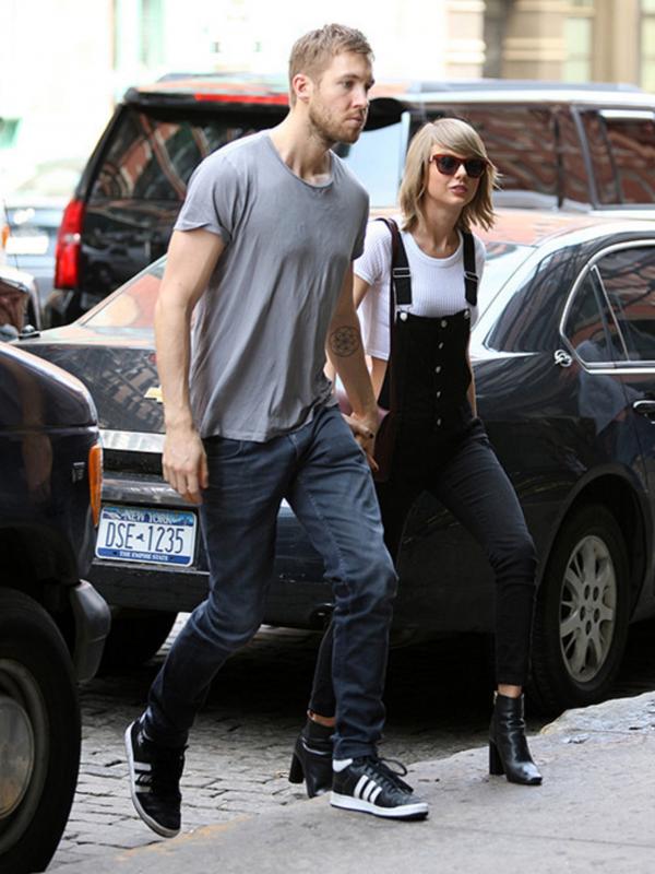 Calvin Harris dan Taylor Swift ketika masih bersama. (via hollywoodlife.com)