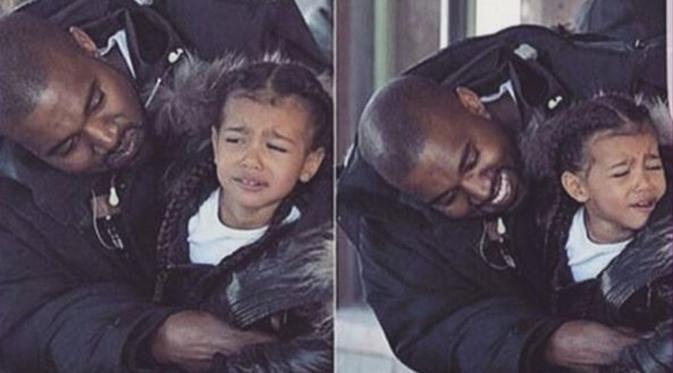 Kim Kardashian mengungkapkan Kanye West sosok ayah yang aneh (via instagram.com)