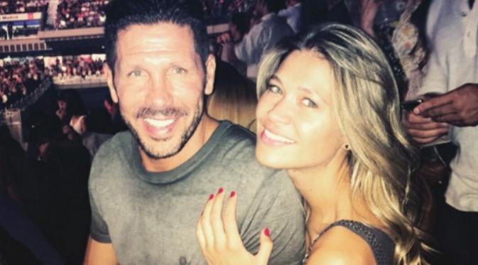 Carla Pereyra dan Diego Simeone