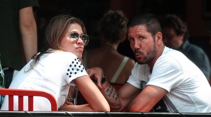 Carla Pereyra dan Diego Simeone