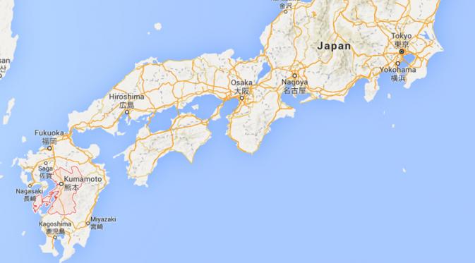 Beberapa warga Indonesia di Jepang yang terkena dampak gempa diungsikan ke tempat lain seperti Fukuoka, Hiroshima, dan Tokyo (Google Maps). 