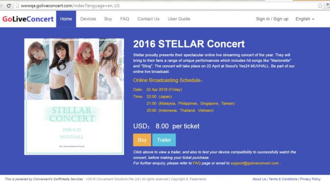 Langkah-langkah Nonton Konser Stellar