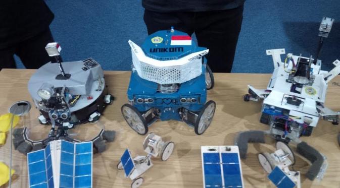 Robot-robot rakitan Bandung berjaya di kompetisi robot AS (Liputan6.com / Arie Nugraha)