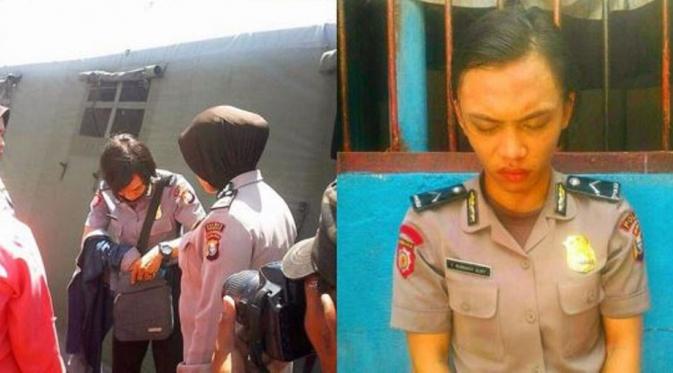 Aksinya itu tertangkap saat FF memasuki markas TNI AD. (Via: instagram.com/krishnamurti_91)