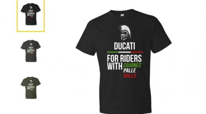 Merchandise baru Jorge Lorenzo berupa kaus yang bertuliskan kata-kata buat menyindir Valentino Rossi. (Bola.com/Marca)
