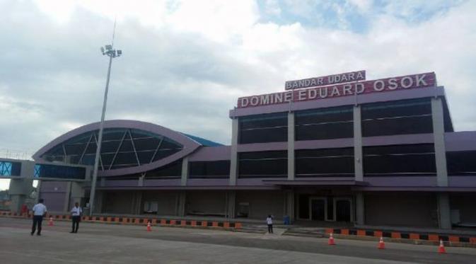 Megahnya Bandara Domine Eduard Osok, Sorong, Papua Barat. (Foto: Septian Deny/Liputan6.com)