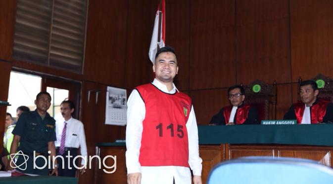 Saipul Jamil di Pengadilan Negeri Jakarta Utara (Andy Masela/bintang.com)