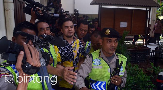 Foto Saipul Jamil di Pengadilan Negeri Jakarta Utara (Andy Masela/bintang.com)