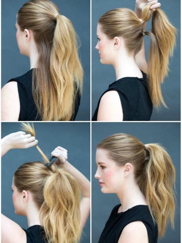 A ponytail with volume. (via: brightside.me)