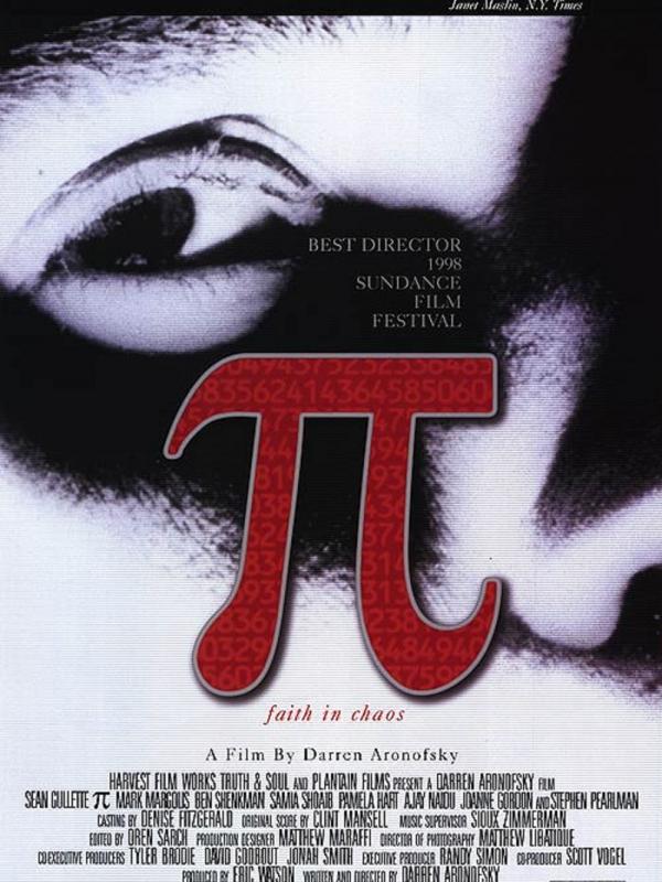 Poster film Pi. Foto: via crashlanden.wordpress.com
