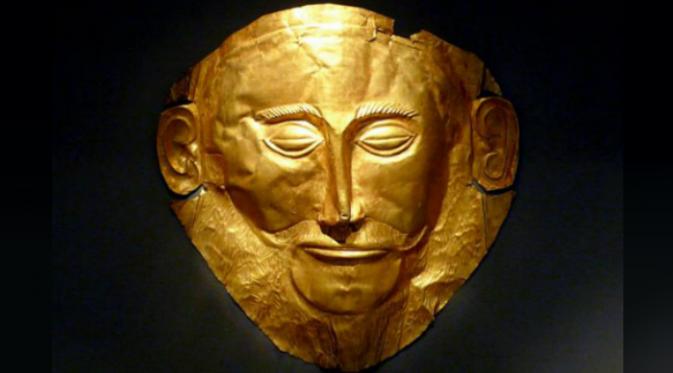 Topeng emas kematian Raja Agamemnon (Ancient Origins).