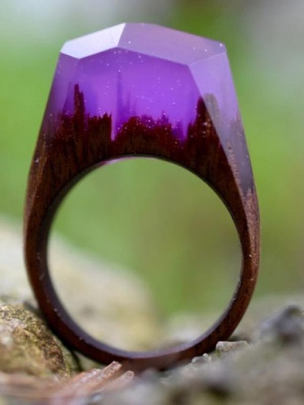 Cincin kayu yang terselip dunia tersembunyi. (via: boredpanda.com)