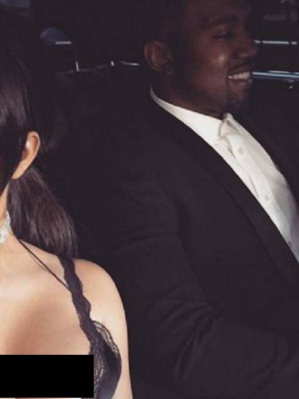 Kim Kardashian dan Kanye West (via Instagram/kimkardashian)