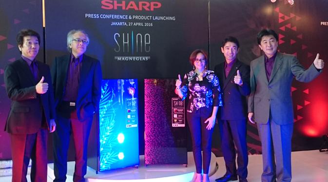 Peluncuran lemari es terbaru Sharp, Shine Refrigerator (Liputan6.com/Iskandar)