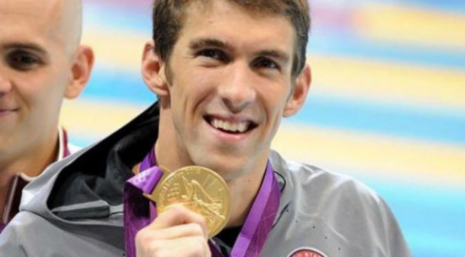 Michael Phelps, peraih medali terbanyak di Olimpiade.