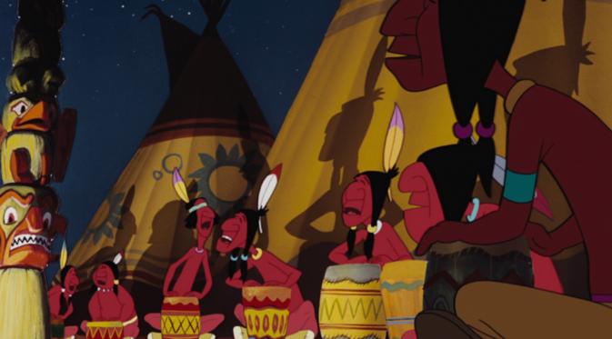Orang Indian, penduduk asli Amerika yang digambarkan liar dalam film Peter Pan.
