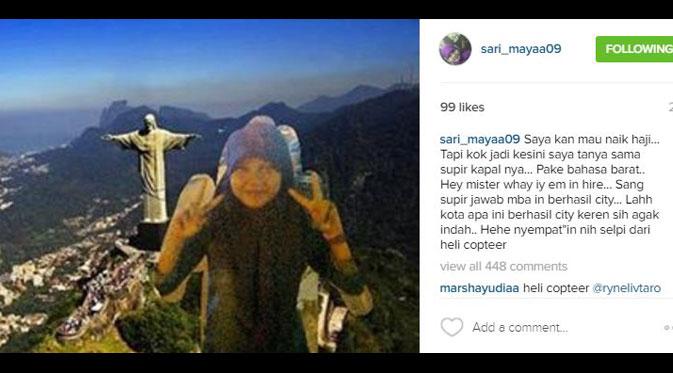 Instagram cewek ini bikin netizen kesurupan berjamaah karena ketawa gak berhenti | Via: instagram.com/sari_mayaa09