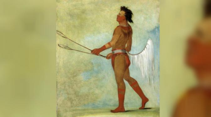 Ilustrasi anggota suku Choctaw, salah satu suku pribumi benua Amerika. (Sumber George Catlin, tahun 1834, via Ancient Origins)