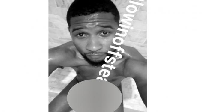 Usher bugil di Snapchat, (Twitter)