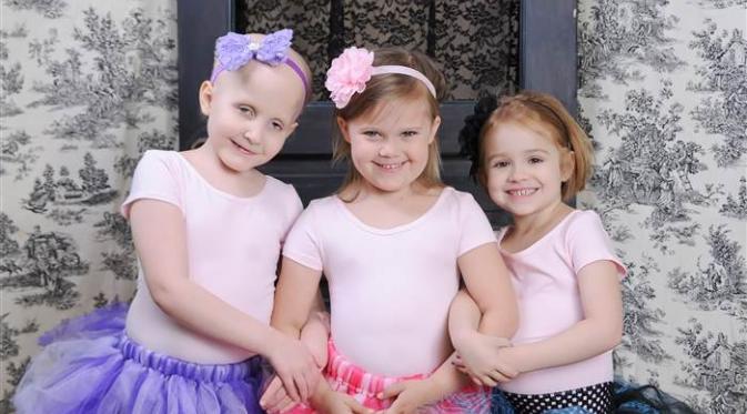 3 gadis kecil pejuang kanker. Foto: Today.com