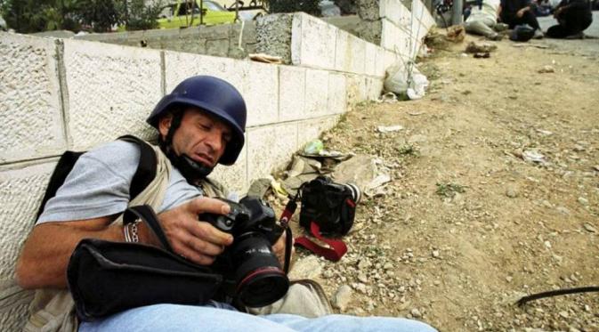 Fotografer Reuters asal Yunani, Yannis Behrakis. (Foto: Reuters/Stringer)