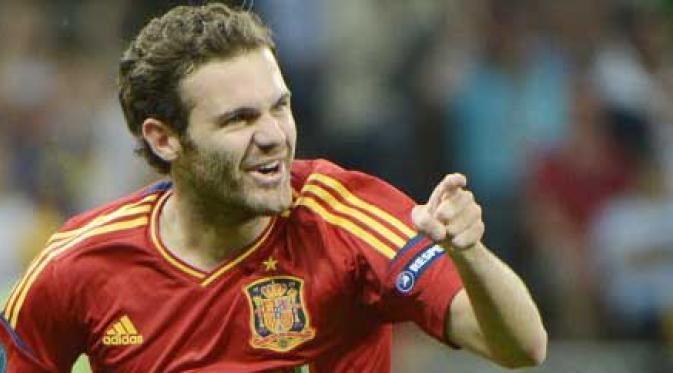 Juan Mata, salah satu pemain yang pernah diorbitkan Luis Milla di timnas Spanyol junior. (AFP)