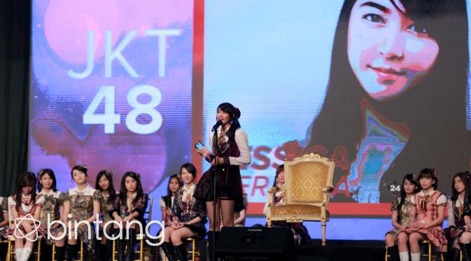 Ve JKT48 berhasil menyabet posisi center untuk single ke-13 JKT48. (Adrian Putra/Bintang.com)
