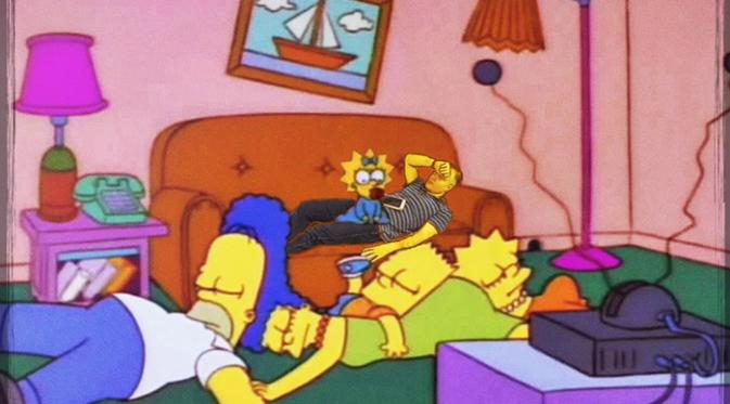 Jadi bagian keluarga Simpsons. (Via: boredpanda.com)