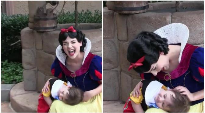 Seorang pemeran Snow White di Disney Word tidak mengetahui betapa berdampaknya dirinya kepada balita dengan autisme. (Sumber Inside Edition)