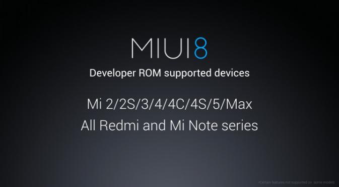 MIUI 8 resmi hadir dan inilah sejumlah ponsel Xiaomi yang bisa diperbarui ke OS MIUI 8 (Sumber: Gizmochina).