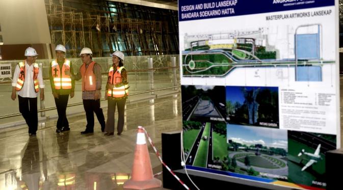 Presiden Joko Widodo  pantau Terminal 3 Ultimate Soetta. (Setpres/Biro Pers Istana)