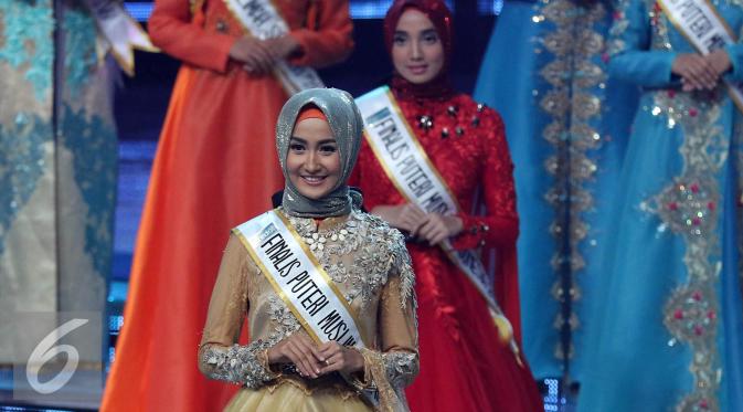 Finalis Puteri Muslimah Indonesia 2016, Siti Ashari. [Foto: Herman Zakharia/Liputan6.com]