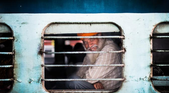 Stasiun Kereta Api Jaipur, India. (Skander Khlif)