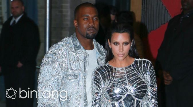 Kanye West dan Kim Kardashian (AFP/Bintang.com)