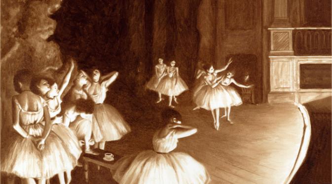 Ballet Rehearsal. (Via: mymodernmet.com)